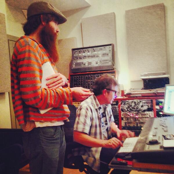 Bootgaze's tweet image. Baby Garth Hudson and LL! #easethempistols #bootgaze #resonatestudio #austin #Texas