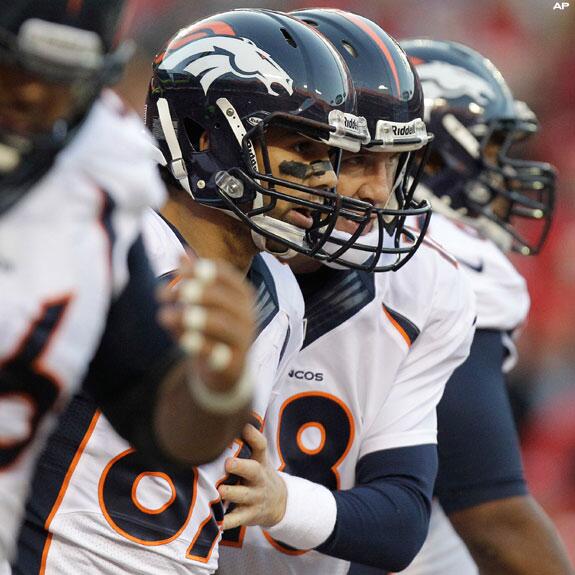 Broncos's tweet photo. WINNER! RT @RookieBobby: "Eric, I need you in fantasy this week.. I'm down 40. Let's do this." #BroncosCaption http://t.co/JhTgVE8Gni