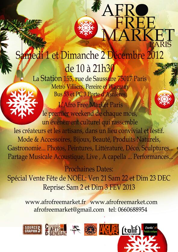AFROFREEMARKET's tweet photo. Afro Free Market Paris décembre 2012 pour la 5ème édition! https://t.co/MncrU9T8XZ http://t.co/uvfxouZM7u