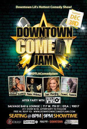 DTLAEvent411's tweet photo. Tonight DTLA Comedy Jam at @Salvage_LA w/@EsauMcgraw, @jenmurphycomedy, @jamaldoman, @vanessagraddick - 8pm. No Cover http://t.co/9YHkpyNu6O