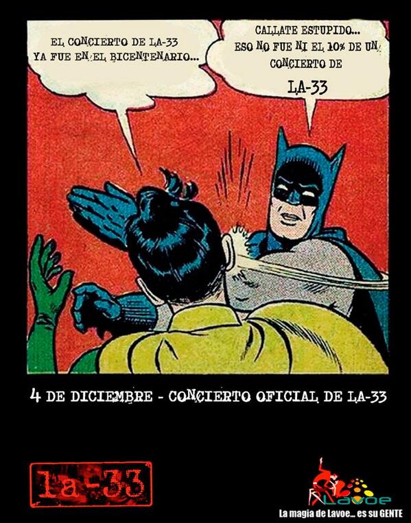 LA33Orquesta's tweet photo. Anuncio para todos nuestros fans en #Quito desde @SalsotecaLavoe. Porque Batman sabe!! http://t.co/unlsuoHEiW