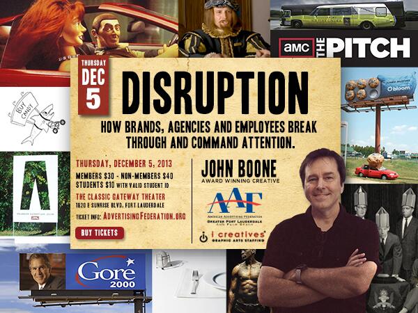 AdFedFTL's tweet photo. GFL AdFed Event: John Boone_Thurs Dec5th. Check It Out: http://t.co/XhHiOCQJoG  #marketing #advertising http://t.co/mz9Qn4IfmH