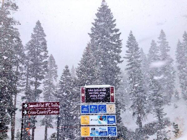 It's dumping snow right now! #northstarcalifornia