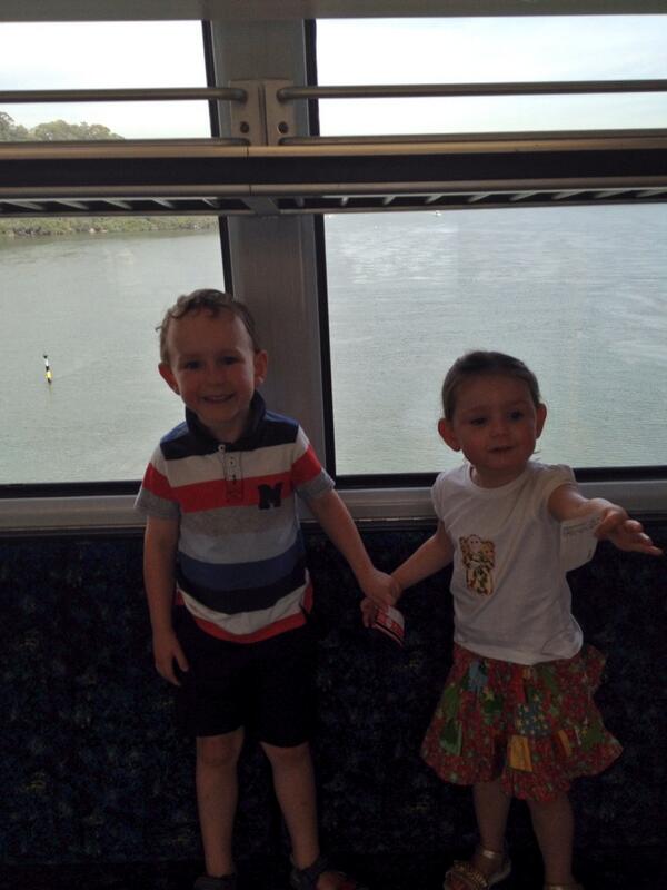 Heading into the city with my 2 wonderful children