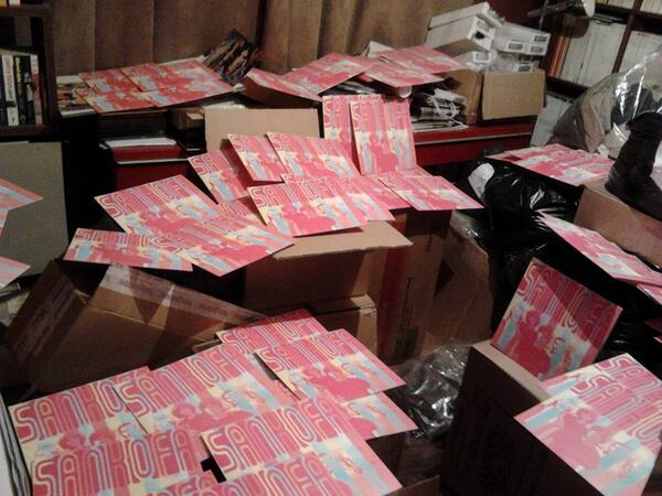 Sankofa vinyls ready to be shipped out