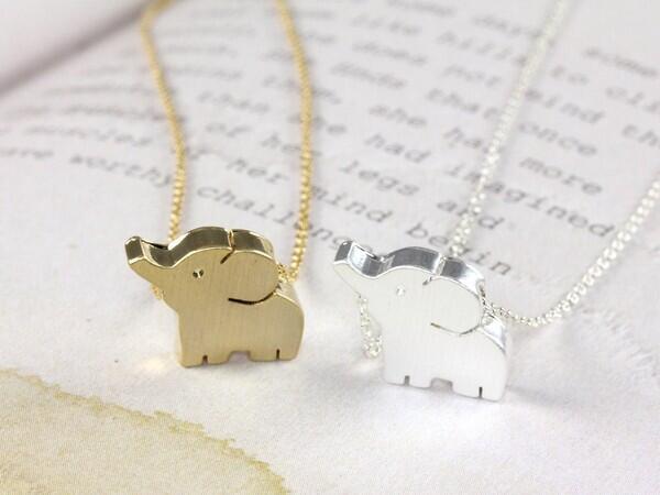 hellomissapple's tweet photo. Baby Elephant Necklace from #hellomissapple http://t.co/ZmgChFPlsF #necklace #fashion http://t.co/SOOG2DGb1o