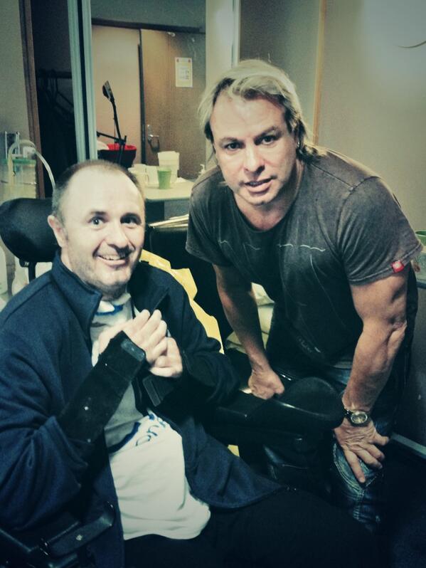 great having chat&amp;few laughs with <a href="/FundsForRicky/">RIP Ricky Bannister</a> 2day. inspirational. stay positive mate. look fwd 2 catch up soon.