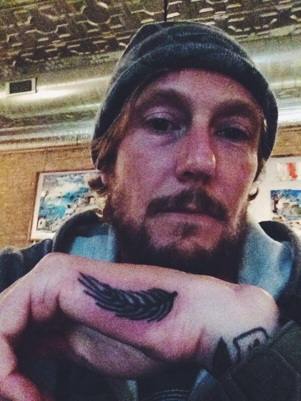 solemnoathbeer's tweet photo. So @solemnjoe got a new tattoo tonight. #oathed http://t.co/9nl5iU3kxL