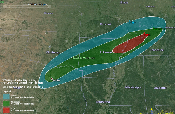 spann's tweet photo. Major ice issues likely Friday from Dallas to Memphis to Louisville. http://t.co/27NbJF2BTo