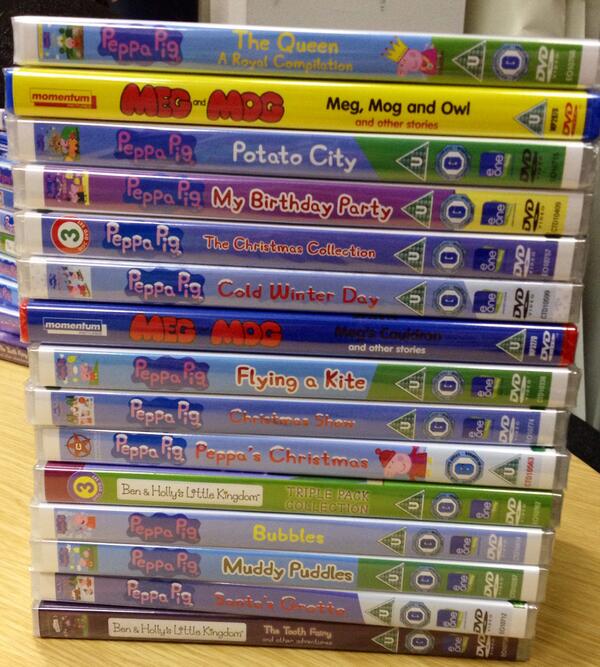 Day 2 xmas giveaway: an enormous stack of kids dvds! just rt to win
