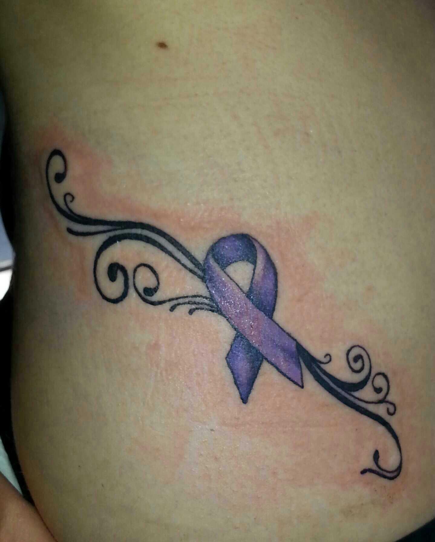 Medical Alert Tattoo  Medical alert tattoo Tattoo designs and meanings  Purple ribbon tattoos
