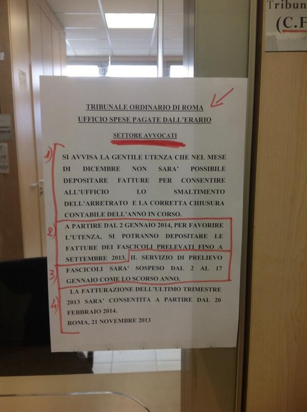 Barbalbero_'s tweet image. @radiotribunale #rmtp news dal fronte #Mod12 liquidazioni #GratuitoPatrocinio