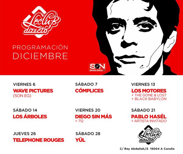 Programación <a href="/LeClubDirecto/">Sala LeClub Directo</a> diciembre 2013.