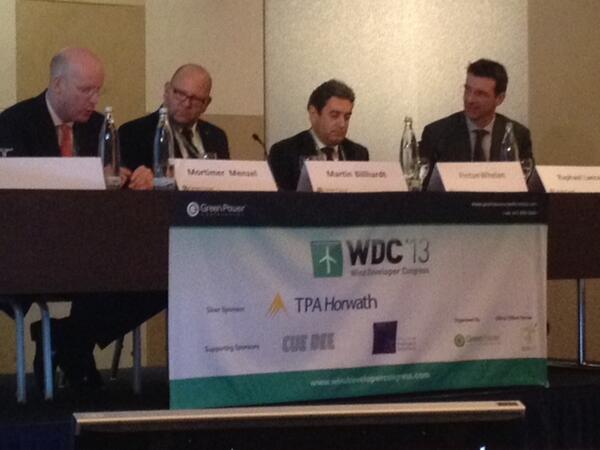 GreenPowerAnnaG's tweet image. Wind Developer Congress: Martin Billhardt of @PNEWINDAG on being a publicly listed developer - it's worth it! #wdc13