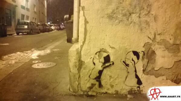 Benouat's tweet image. Pochoir sur Saint-Etienne #anart