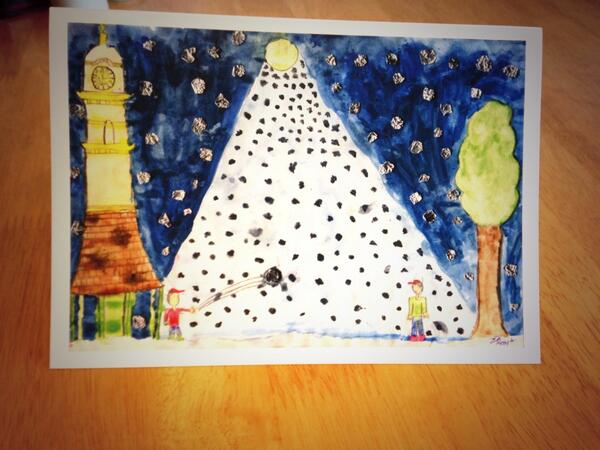 OTRA clock rescue fund Christmas cards now available to buy-5 for £6(winning design by Zoe from Kerr Mackie primary)