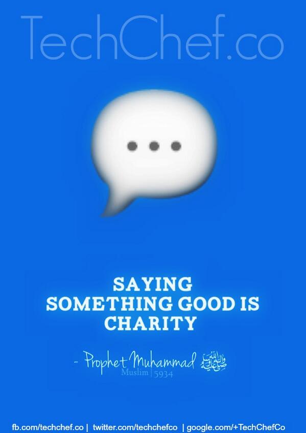 techchefco's tweet image. #QuoteOfTheDay #Islam
#charity