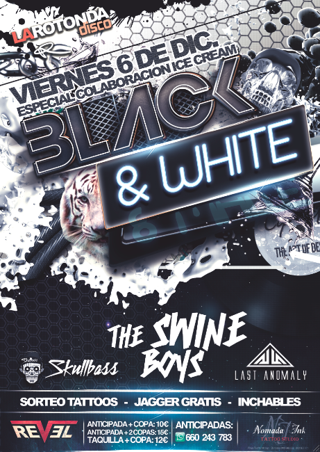 LastAnomaly's tweet photo. Estaremos reventando la pista este viernes en @rotondadisco con @IceCreamDonosti BLACK &amp; WHITE Bitch!! http://t.co/g5VEXmft6o