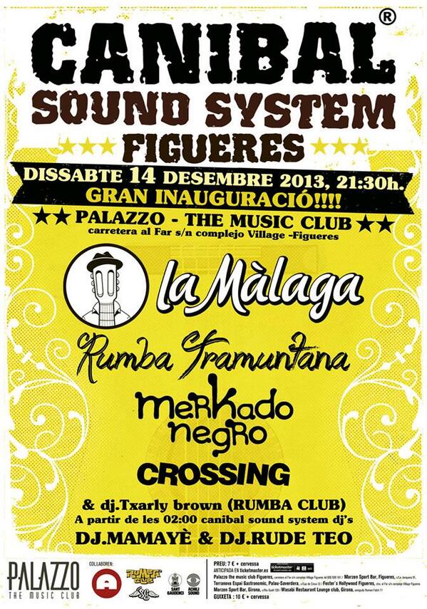 UniversoCanibal's tweet photo. Recordeu que obrim a Figueres en Breu amb 3 bolos rumberos! @LaMalagaRumba @djmamaye @forcatrumba @RudeTeo http://t.co/gxn5IK6GWY