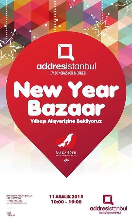 11 Aralık Çarşamba Mika-Der yararına New Year Bazaar etkinliğine katılıyoruz #mikader <a href="/mikader/">MİKA-DER</a> <a href="/addresistanbul/">addresistanbul</a>