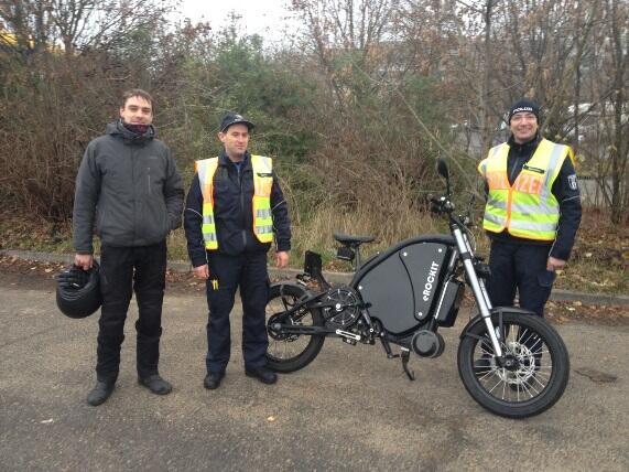 a friendly police control in December