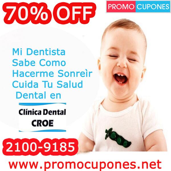 Promocupone's tweet image. AMIGOS! PAGA $15 EN VEZ de $50 en Clinica Dental CROE màs información click al link promocupones.net/deals/CROE-deal 2100-9185