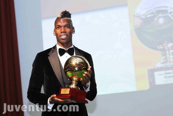 juventusfc's tweet image. Paul Pogba è stato eletto #GoldenBoy 2013! Fate un RT per congratularvi con il nostro giovane campione!