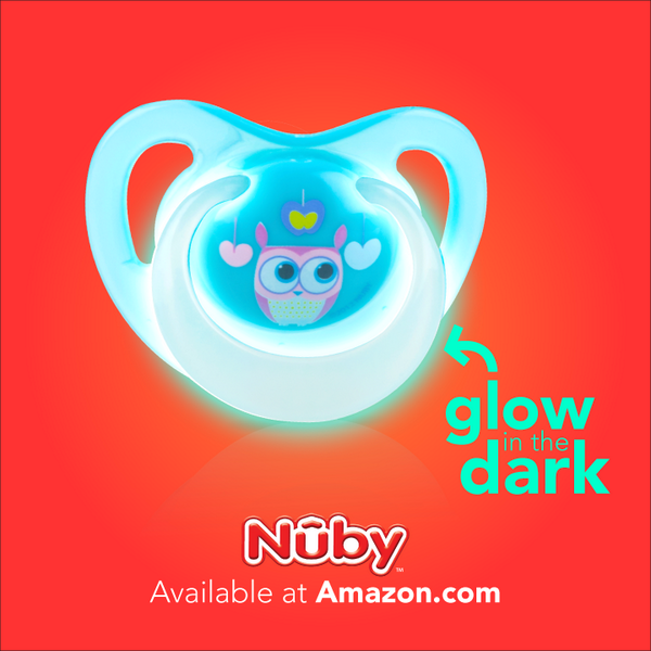 NubyUSA's tweet photo. RT &amp;Hashtag #NubyGlow to #WIN! #Nuby Glow in the Dark Paci avail http://t.co/WPChGKYssa Ends12/5 11:59PM Tag @NubyUSA http://t.co/F5oUarZh1w