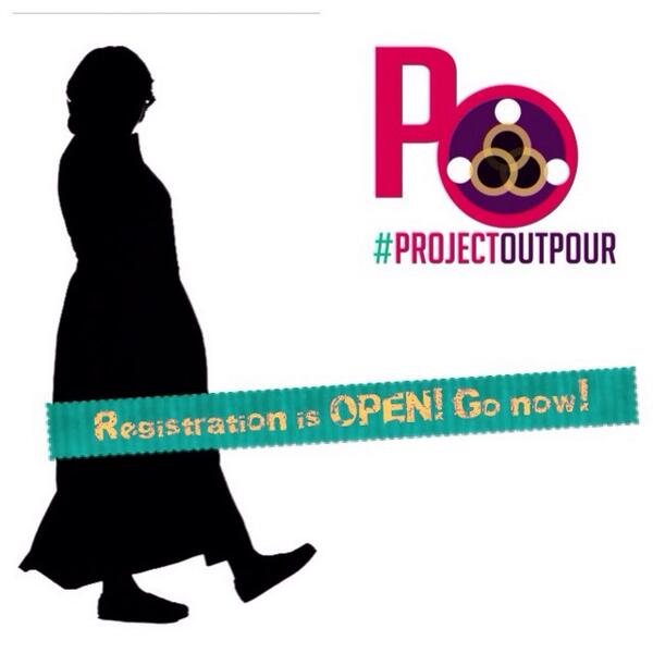ProjectOutpour's tweet image. Get registered for #ProjectOutpour2014 projectoutpour.org