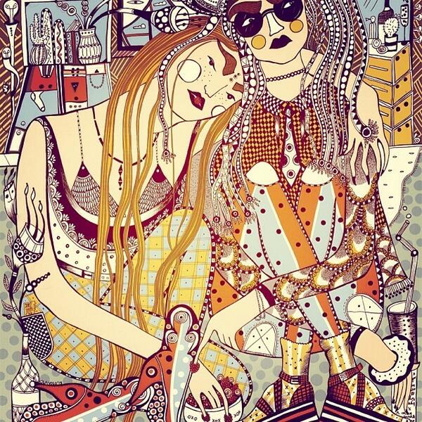 OlaVee's tweet image. Ladies.roomies.besties 👭 #currentwork #olavolo #illustration