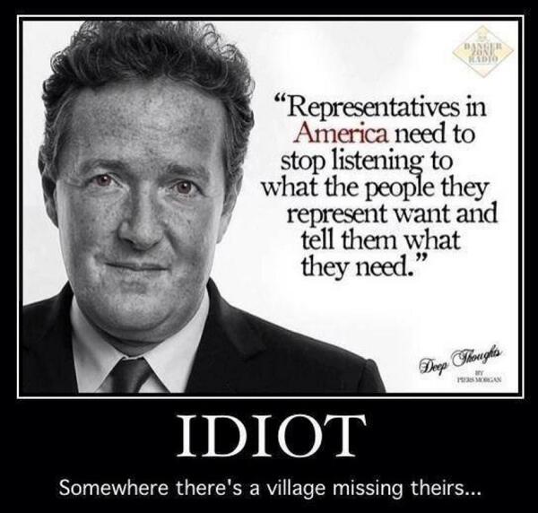 The definition of elitism. This idiot wants an emperor not a president. Please just shut up!