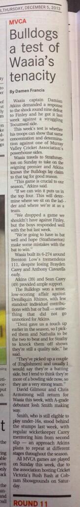 Waaia Cricket Club tweet media