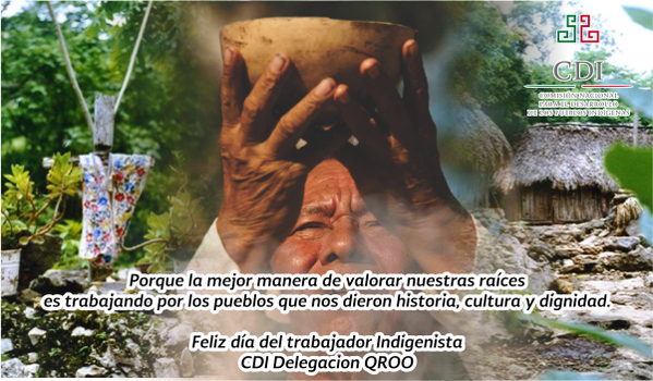 CDI_QRoo's tweet photo. Porque tenemos mucho en común pero sobre todo porque somos Indigenistas, Felicidades!! @CDI_Campeche http://t.co/bs6btSpOAX