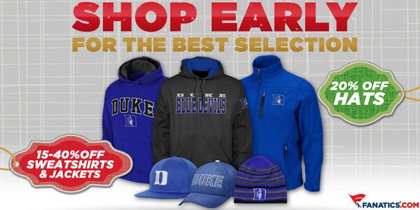 DukeFanatics's tweet photo. BRRR! Bundle up &amp; Save 15-40% on all Duke sweatshirts, jackets &amp; hats at Fanatics: http://t.co/MeIDwpzYse http://t.co/rqmttnqhM9