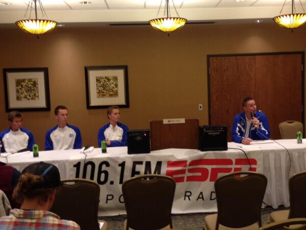 devdixon's tweet photo. Dixie Flyers now live at region 9 media day Coach Cuff Labrum, Guymon, Wilgard #soutahbb http://t.co/smX0WDWl1c