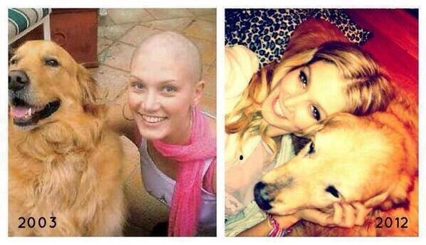 Powerful_Pics's tweet photo. 9 years later, cancer free and absolutely beautiful. Give her and her dog a RT for being strong. http://t.co/fzYkI2ZJjA