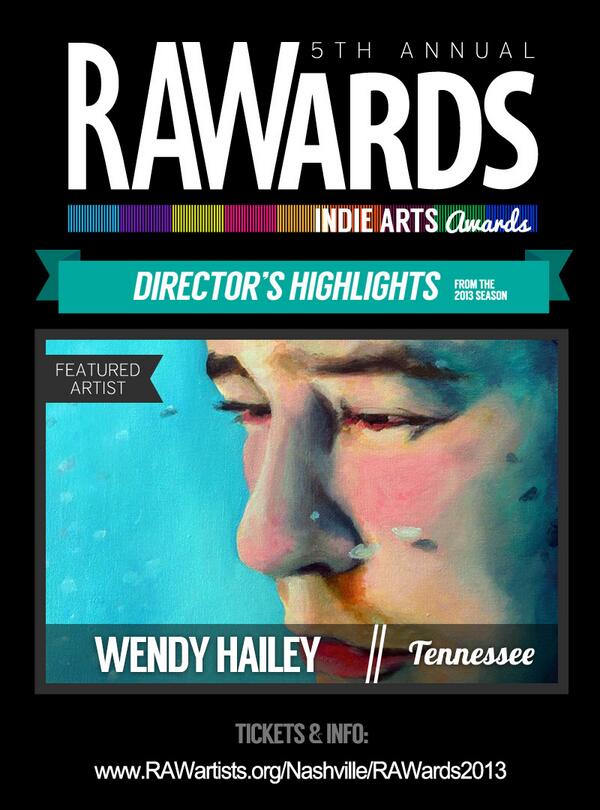 Meet Tennessee RAWards Director's Highlight Wendy Hailey <a href="/RoughFaceGirl/">Wendy Hailey</a> rawartists.org/wendyhailey