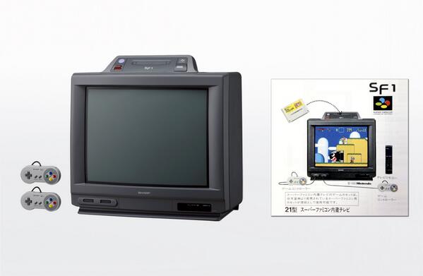 ジャンク品】SHARP 21G-SF1 スーパーファミコン内蔵テレビ - 家庭用