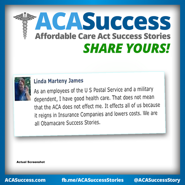 ObamacareSaves's tweet image. Linda points out that the Obamacare reigns in insurance companies, lowers costs, and helps everyone.