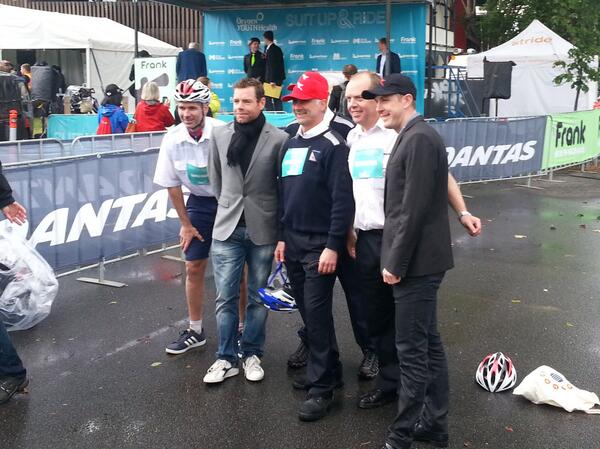 .<a href="/CadelOfficial/">Cadel Evans</a>  and <a href="/mattgoss1986/">Matt Goss OLY</a> #SUnR