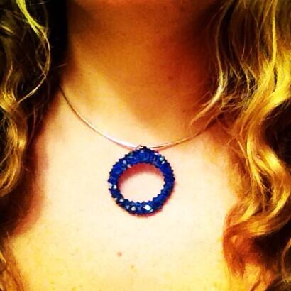 kaywilly4's tweet photo. My new necklace for #bluefriday #diabetesawareness http://t.co/H1Ul88qN7j