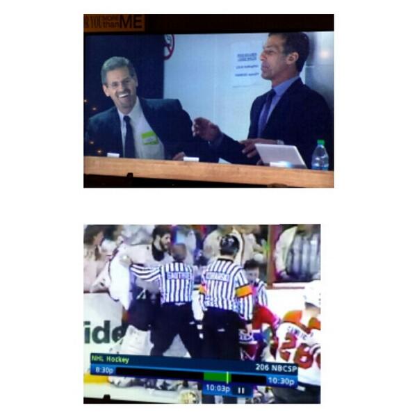 UniqueTenders's tweet image. This meeting is more civil. Two legends, one being my idol. #Hextall