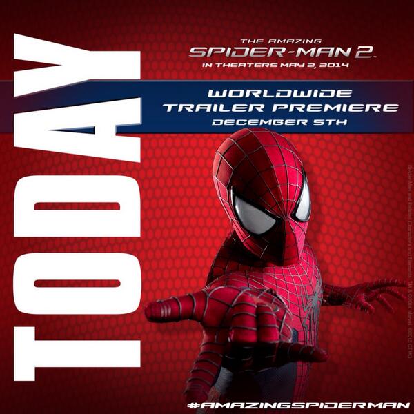 KofeeWithKaran's tweet photo. Mark your watches... Worldwide trailer premiere of #AmazingSpiderMan2 is just a few hours away... http://t.co/SdfCbD0xOL ~ @taran_adarsh