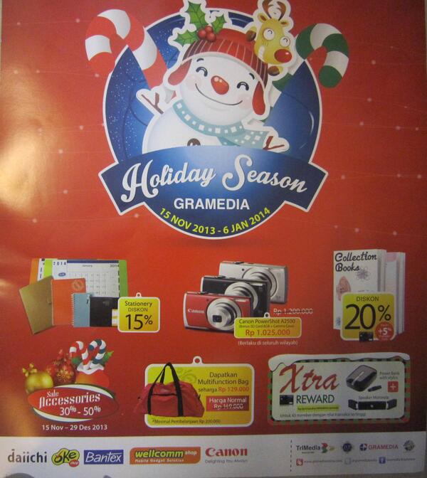 #holidayseason periode 15 Nov - 6 Jan 2014 <a href="/KompasGramedia/">KompasGramedia</a> @GramediaEve <a href="/pekanbaruco/">Pekanbaru City</a>