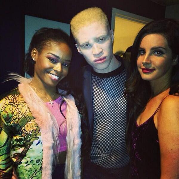 BanksSupport's tweet photo. Azealia Banks, Shaun Ross and Lana Del Rey at the premiere of @LanaDelRey's short film "Tropico" last night! http://t.co/piehTg3hZA