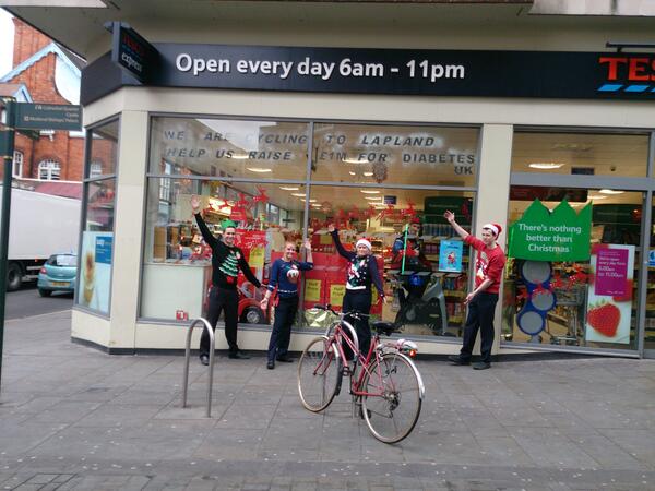 And we're running, I mean cycling to Lapland <a href="/MarkJGresham/">Mark Gresham</a> <a href="/DiabetesUK/">Diabetes UK</a>