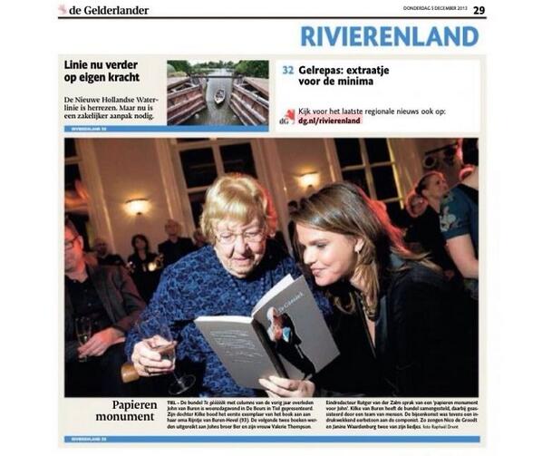 Mooie foto moeder en dochter van John v. Buren bij presentatie boek met @columnsvanjohn Te Gèèèèèk!” <a href="/KilkevanBuren/">Kilke van Buren</a>