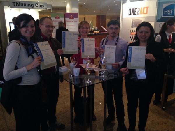 prof_Erkki's tweet photo. So proud of working with UNITAR: Sueli Giorgetta got ECB certificate for the quality of elearning! #oeb13 http://t.co/IuxMfHlLQh