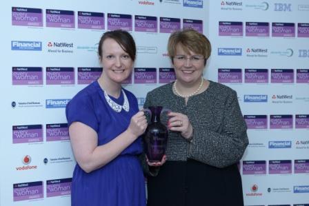 Rebecca Bright of <a href="/TherapyBox/">Therapy Box</a> with <a href="/green_goddess/">Caroline Taylor OBE 💙</a> at yesterdays #ewawards