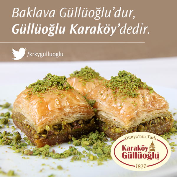 Bizi takip edip, bu tweet'i RT eden 5 kişi 1 kg. fıstıklı baklava kazanıyor!